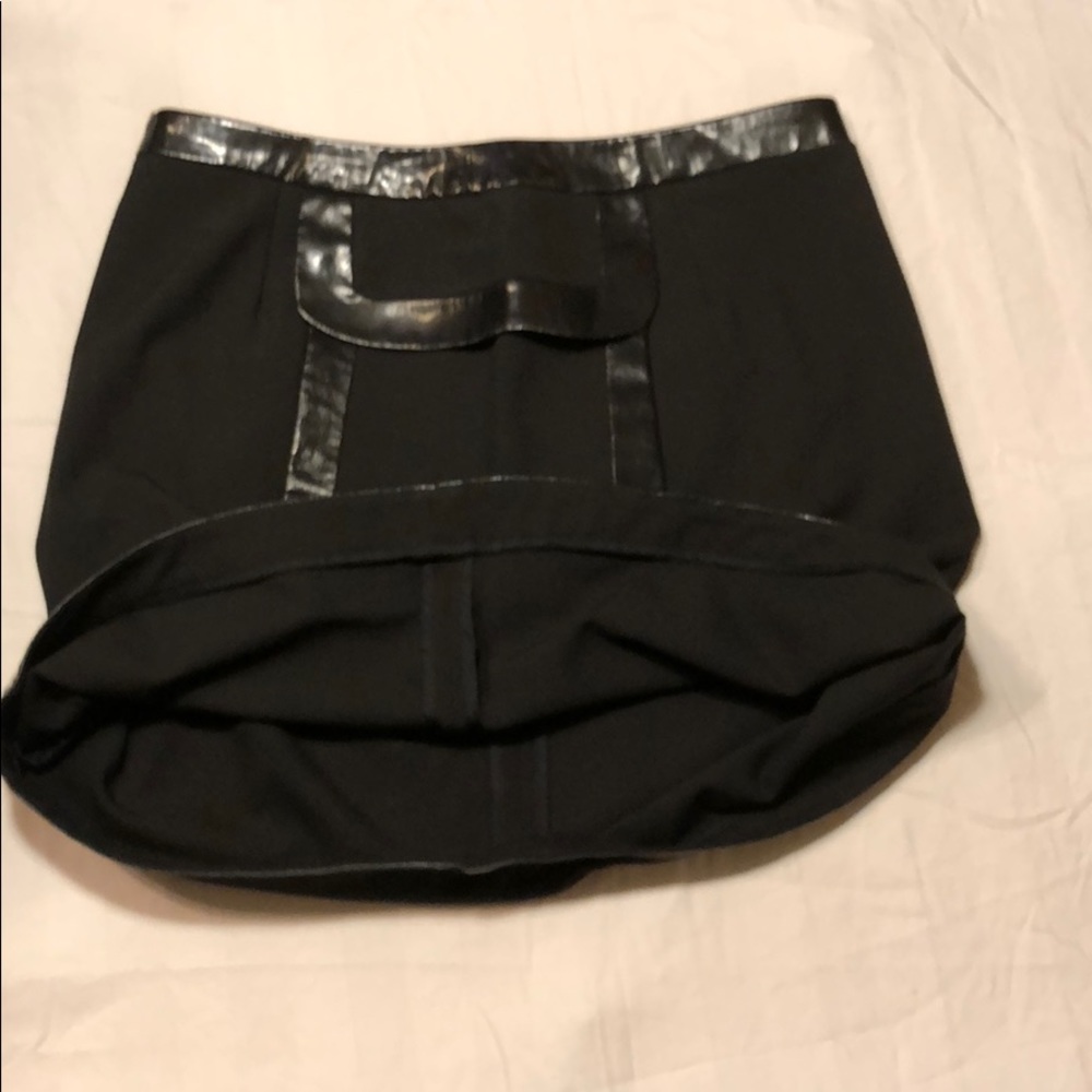 βοΈ SALE I N C Vegan Leather Detail Skirt 4P - Picture 4 of 4